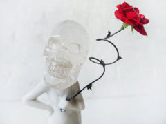 Imelda La Muerta - Warrior of Death - Crystal Skull Antique German Porcelain Doll