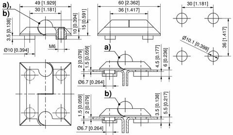 218-9012.20 Hinge 2mm door thickness