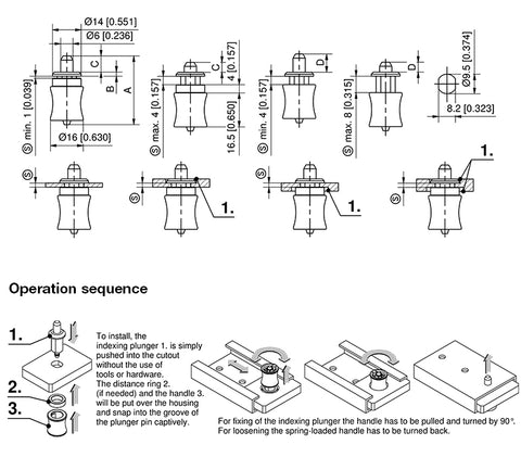 245-9317.00-40 Indexing Plunger with rest position