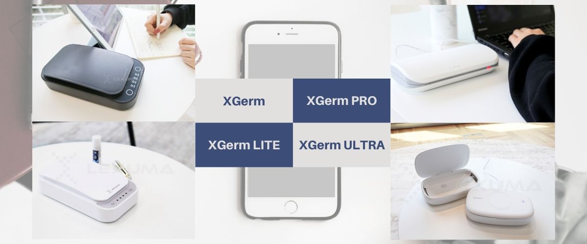 LEXUMA XGerm UV phone sanitizer for smartphone small gadgets and utensils