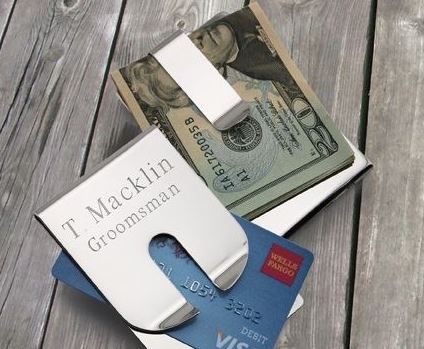personalized money clip | 16 Best Man Gift Ideas from the Groom