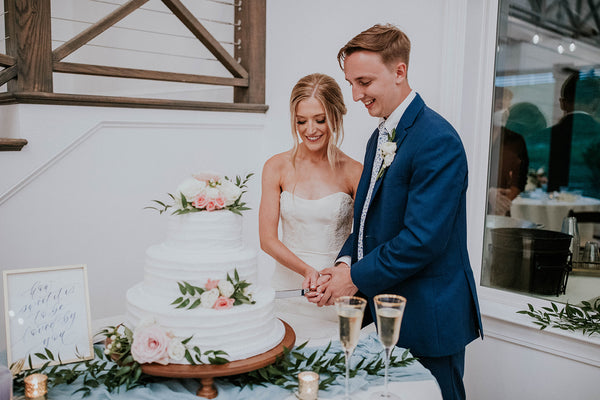 Newlyweds and Wedding Cake