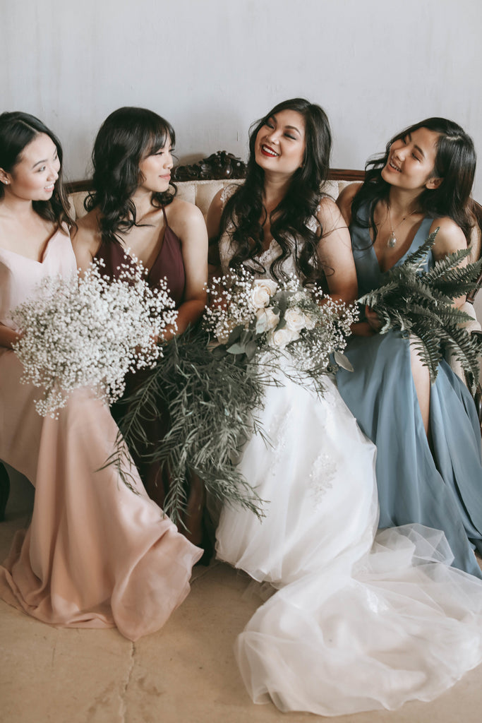 Bridal Party Getting ready | Moody Styled Shoot | Kennedy Blue Dresses