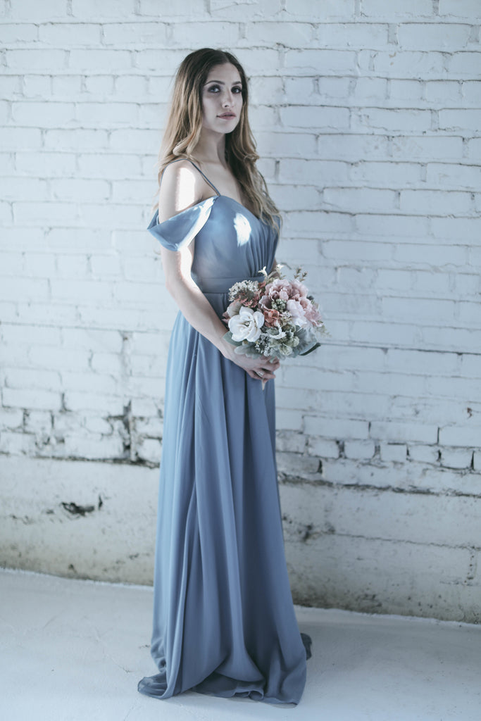 Off the shoulder dress | Moody Styled Shoot | Kennedy Blue Dresses