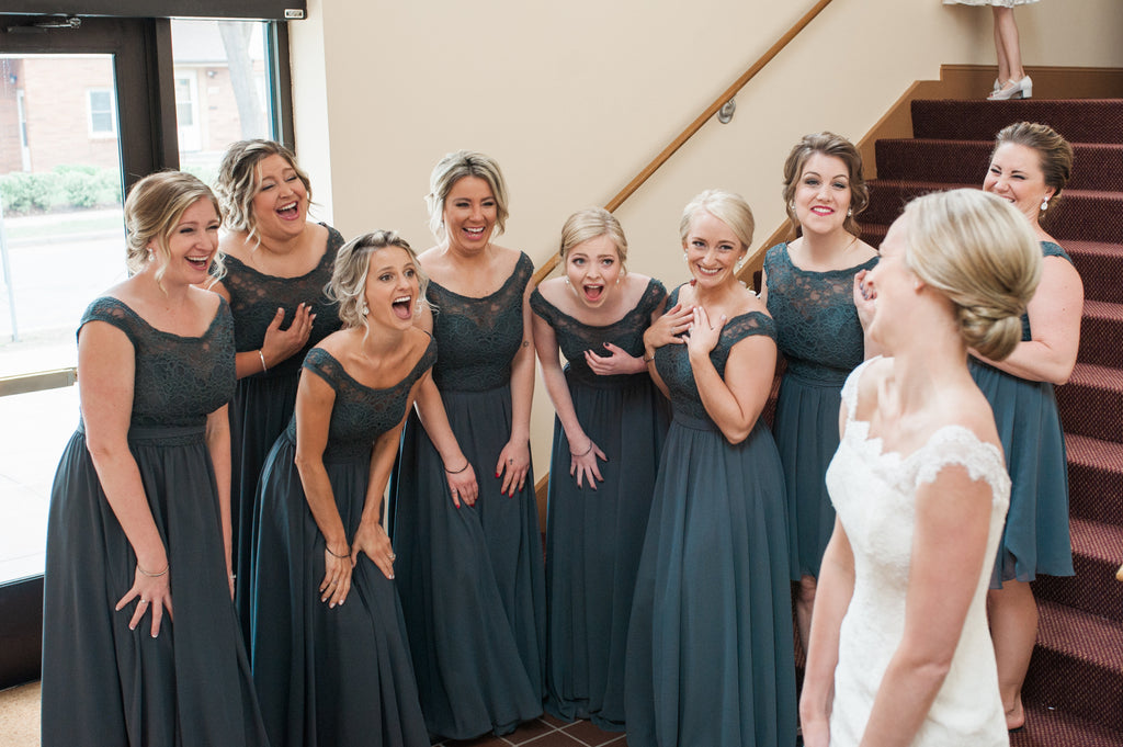 navy blue bridesmaids