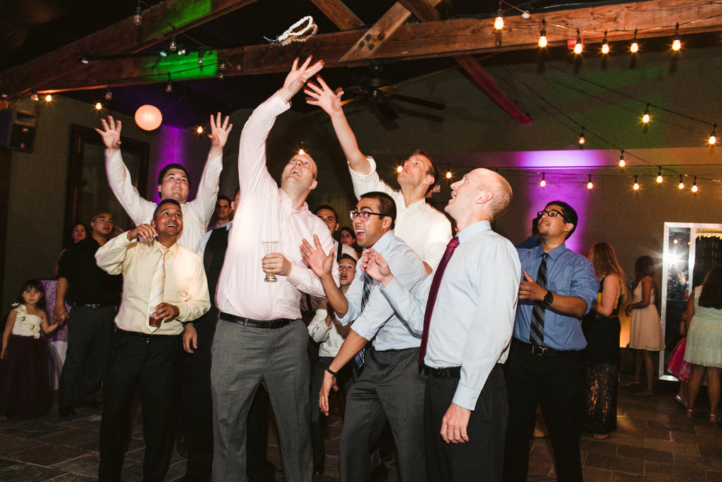 A wedding garter toss!