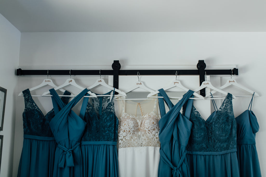 slate blue bridesmaid dresses