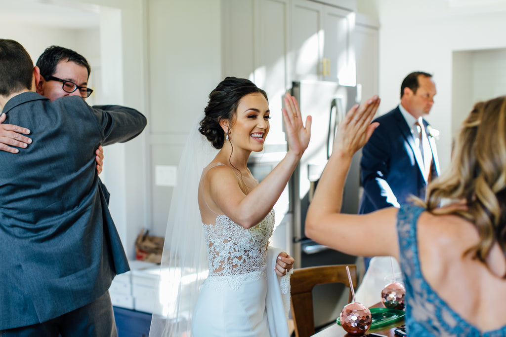 cute bridesmaid and bride photo