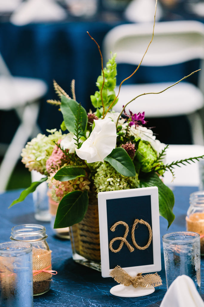 Reception centerpeices | A Nautical-Inspired Wedding Day