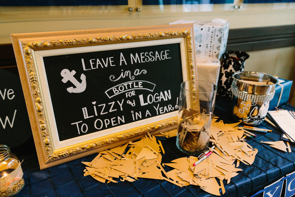 Guestbook ideas for a nautical wedding | A Nautical-Inspired Wedding Day