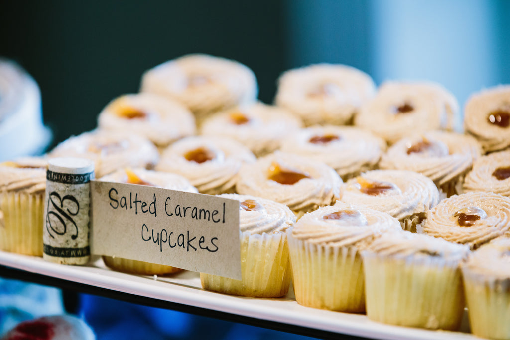 Salted Caramel Cupcakes for a wedding reception | A Nautical-Inspired Wedding Day