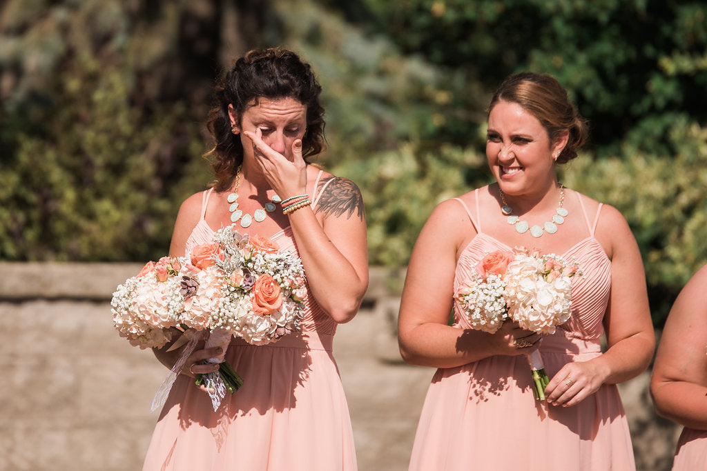 peach bridesmaid dresses