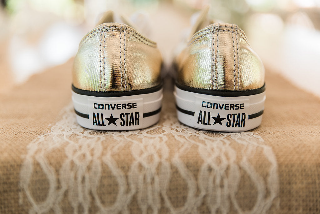 gold wedding converse