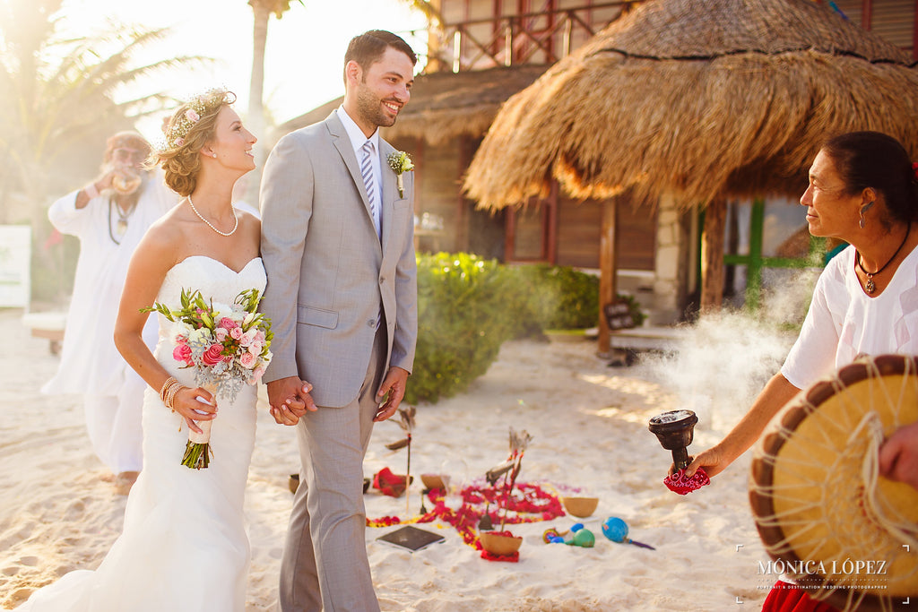 Just Married! A Beautiful Couple on Their Way to Celebrate Their Marriage | A One-Of-A-Kind Destination Wedding