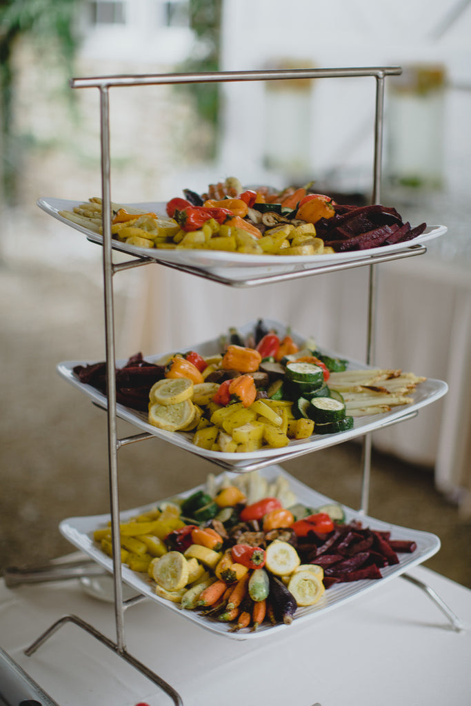 A Dinner Buffet | A Barn Wedding So Gorgeous, You Have to See It to Believe It | www.KennedyBlue.com 