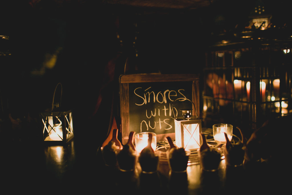 A Smore's Station | A Barn Wedding So Gorgeous, You Have to See It to Believe It | www.KennedyBlue.com 