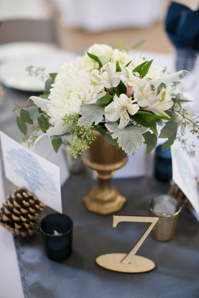 A gorgeous and rustic table centerpiece. | Venue: Mt. Pisgah Arboretum