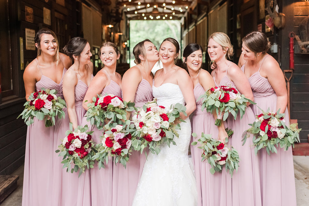 Kennedy Blue mauve bridesmaids