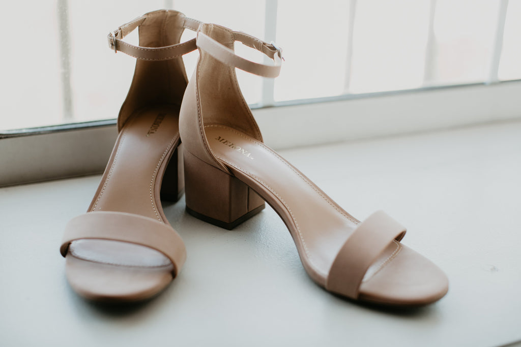 Pink heeled sandals | Danielle and Steve's Wedding | Kennedy Blue