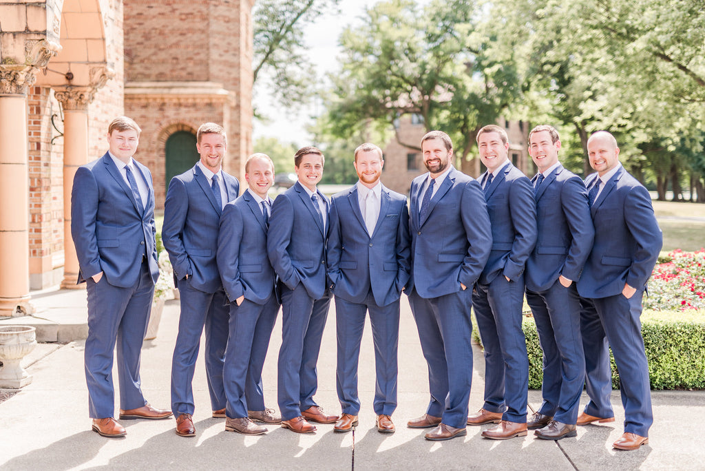 Kennedy blue groomsmen