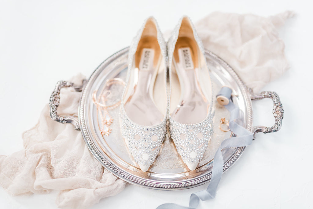 sparkly bridal shoes