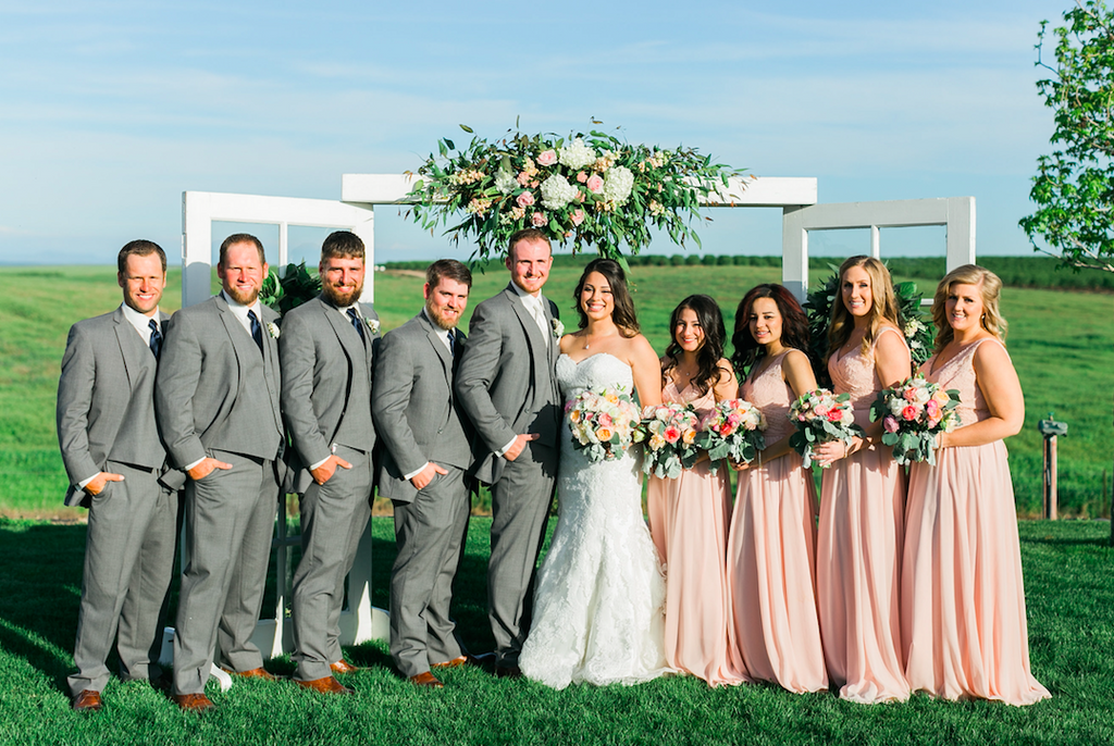 We love this elegant, rustic, blush pink wedding! | An Elegant, Rustic, Blush Pink Wedding | Kennedy Blue | Catherine Leanne Photography 