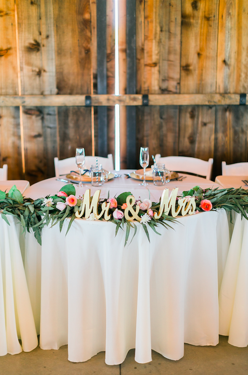 Beautiful country table for country wedding! | An Elegant, Blush Pink, Rustic Wedding | Kennedy Blue | Catherine Leanne Photography