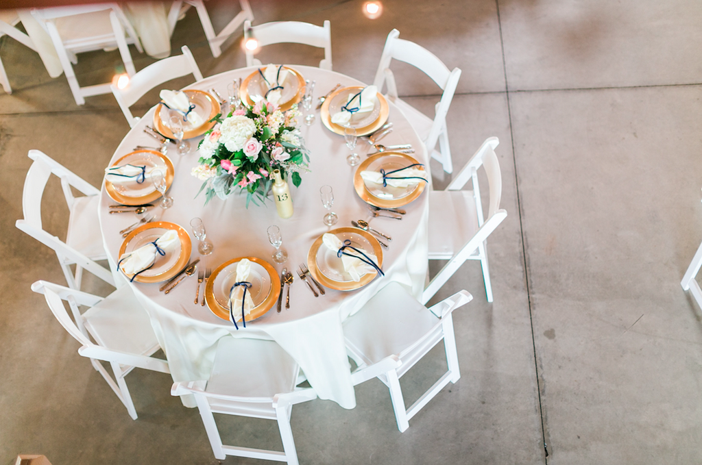 Beautiful country table setting! | An Elegant, Blush Pink, Rustic Wedding | Kennedy Blue | Catherine Leanne Photography