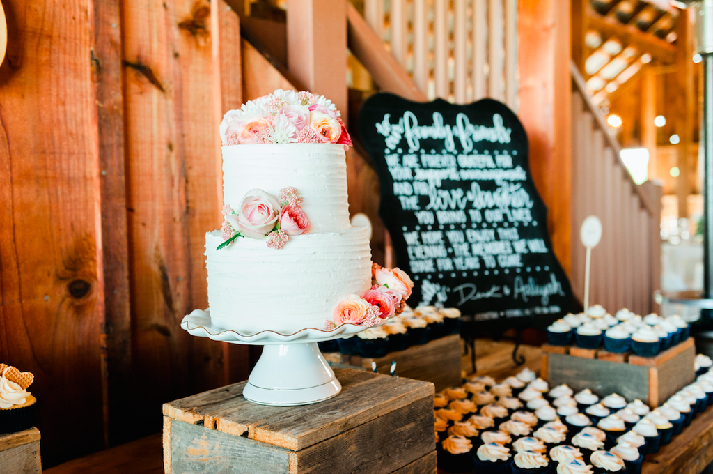 Beautiful cake for a rustic wedding! | An Elegant, Blush Pink, Rustic Wedding | Kennedy Blue | Catherine Leanne Photography