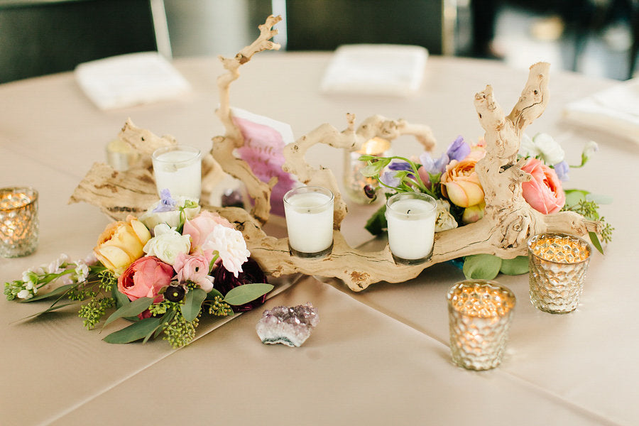 A gorgeous table centerpeice | Floral Graffiti Inspiration at The Big Fake Wedding