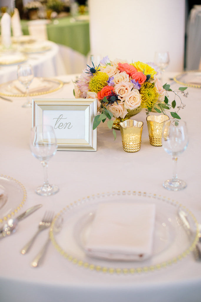 A chic table setting by Fab Design | Floral Graffiti Inspiration at The Big Fake Wedding