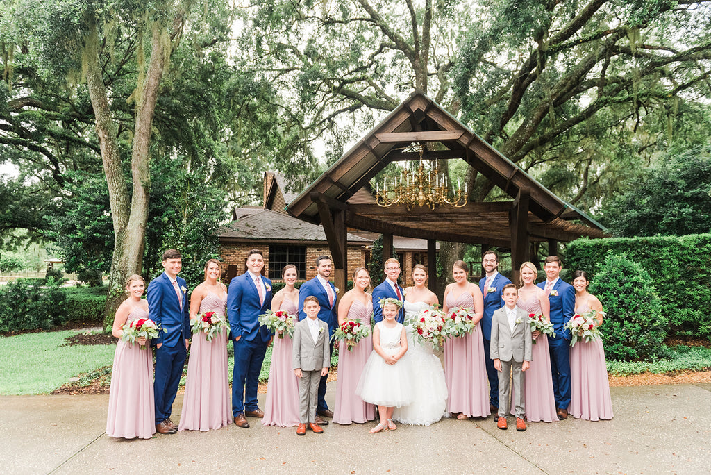 mauve bridal party 