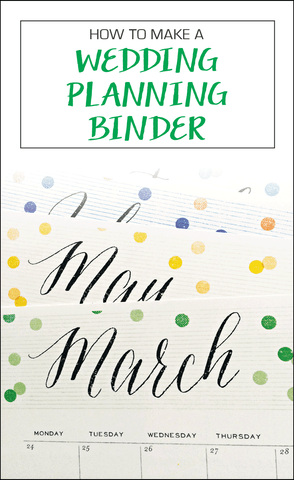 Create a wedding planning binder and include your wedding to-do list! | How to Deal With Common Wedding Day Concerns