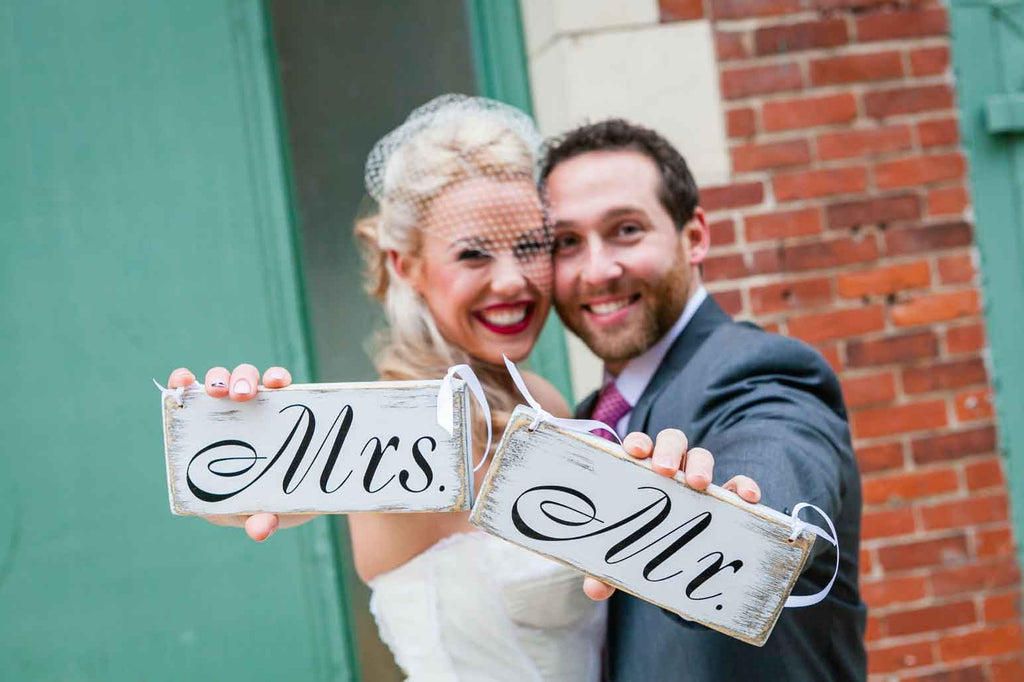 Photos of the future Mrs. and Mr. | A Blue and Pink Rock 'n Roll Wedding