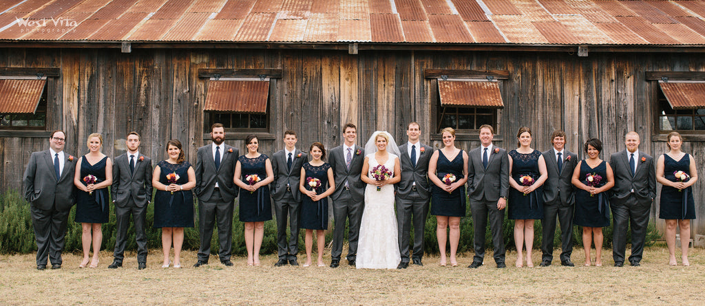 Nautical navy lace bridesmaid dresses | The 5 Most Flattering Kennedy Blue Bridesmaid Colors