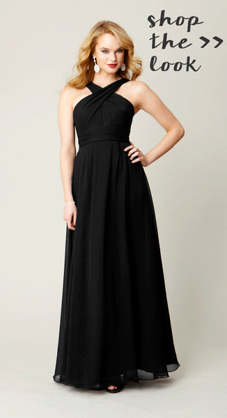 Shop Kennedy Blue Bridesmaid Dress Stella in Black