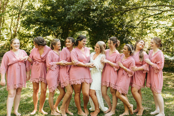 Bridesmaids in Robes