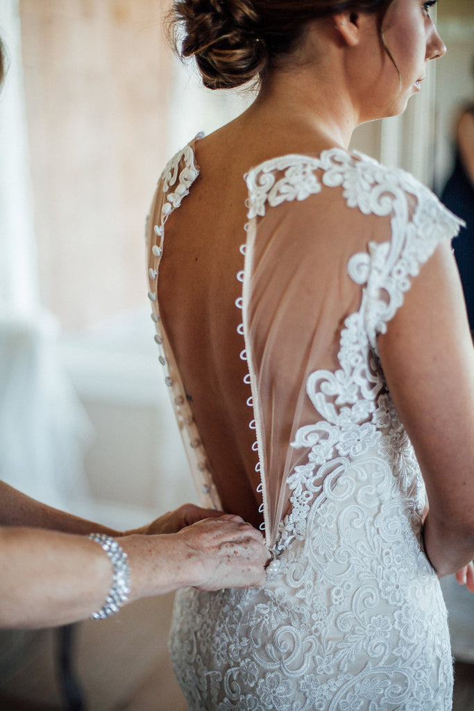 Wedding-Dress-Back-Detail-Button-Up-Emily-Caleb-Featured-BrideStory-Real-Wedding