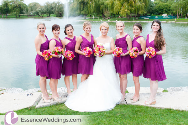 Wine Bridesmaid Dresses