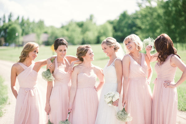 Blush Bridesmaid Dresses