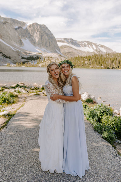 Bride and Bridesmaid