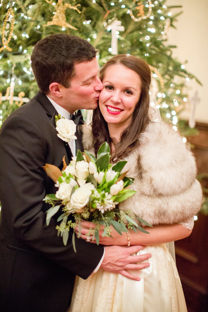 See the full winter wedding here! | A Romantic Winter-Themed Wedding