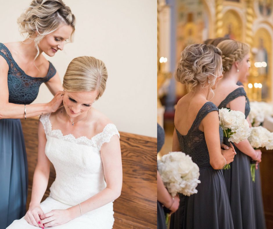 Navy bridesmaid dresses