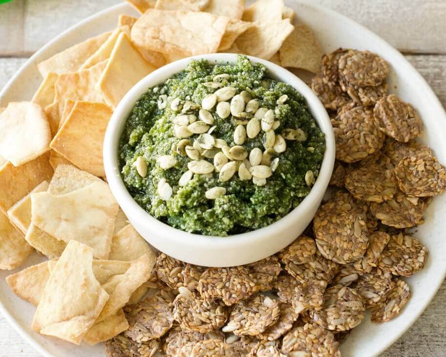 Spicy Cilantro Pesto Dip – Go Raw