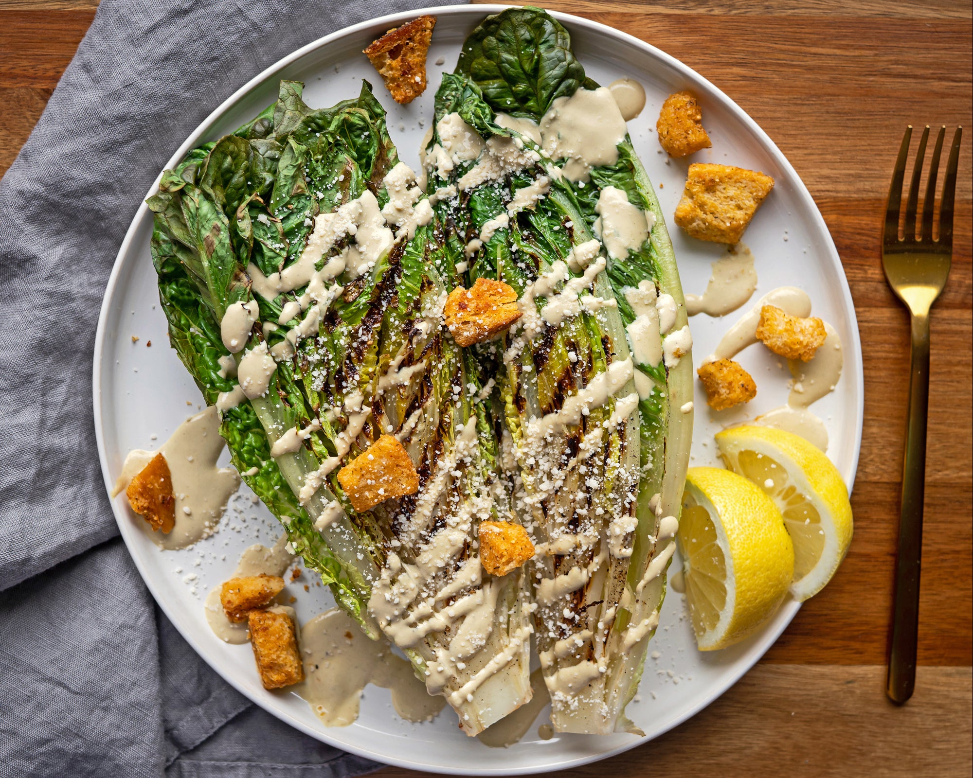 Grilled Caesar Salad