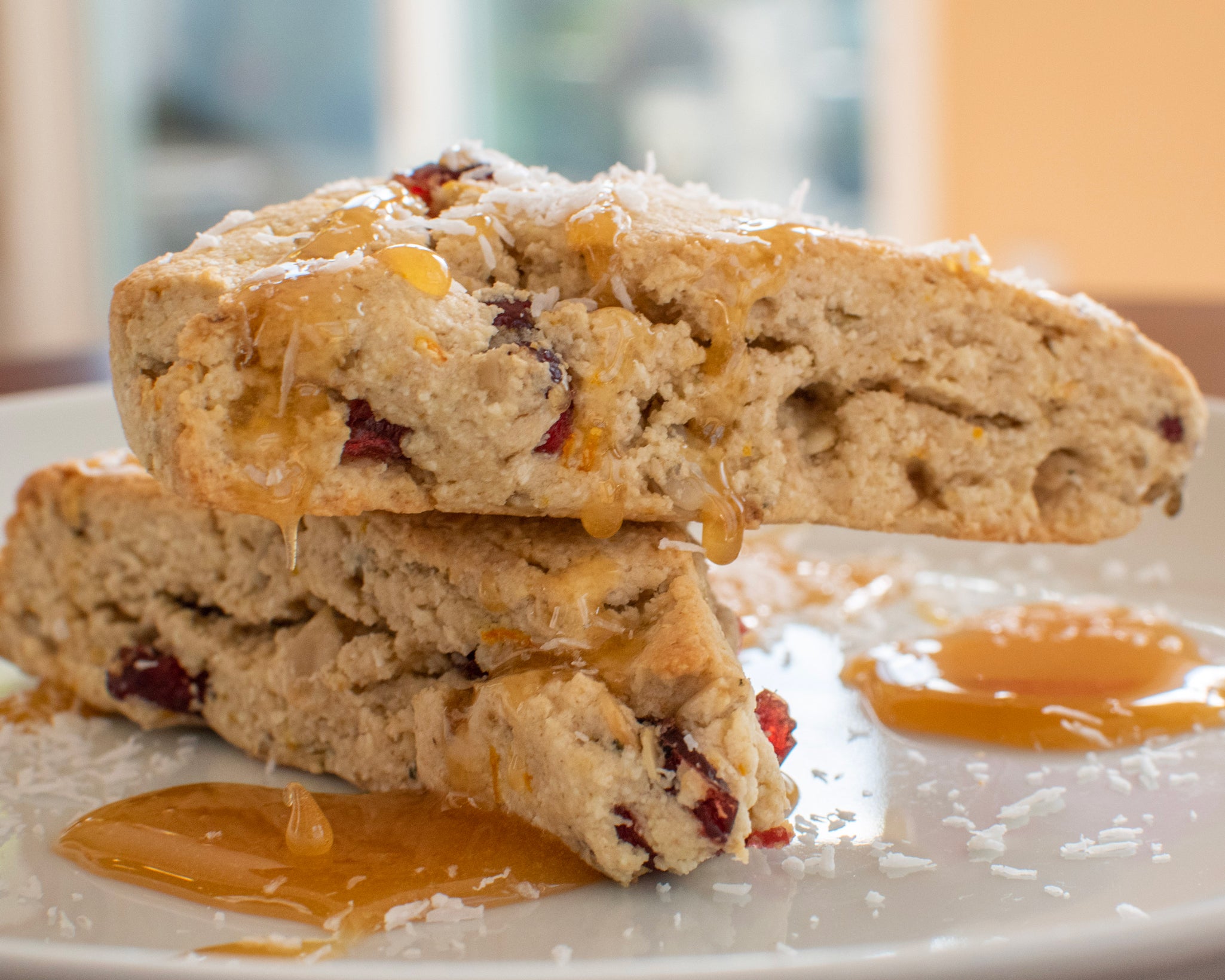 Orange, Cranberry & Seed Scones