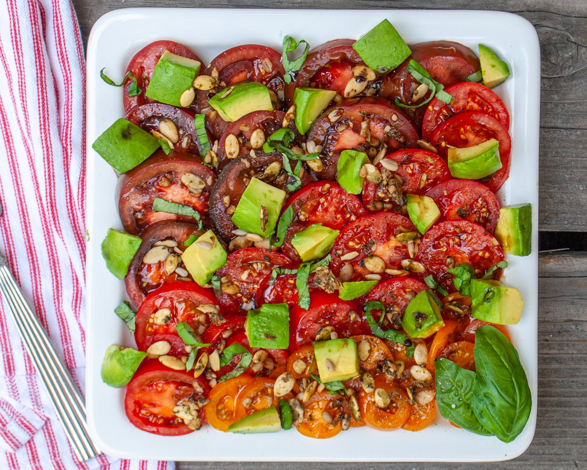 Ombre Tomato & Avocado Salad