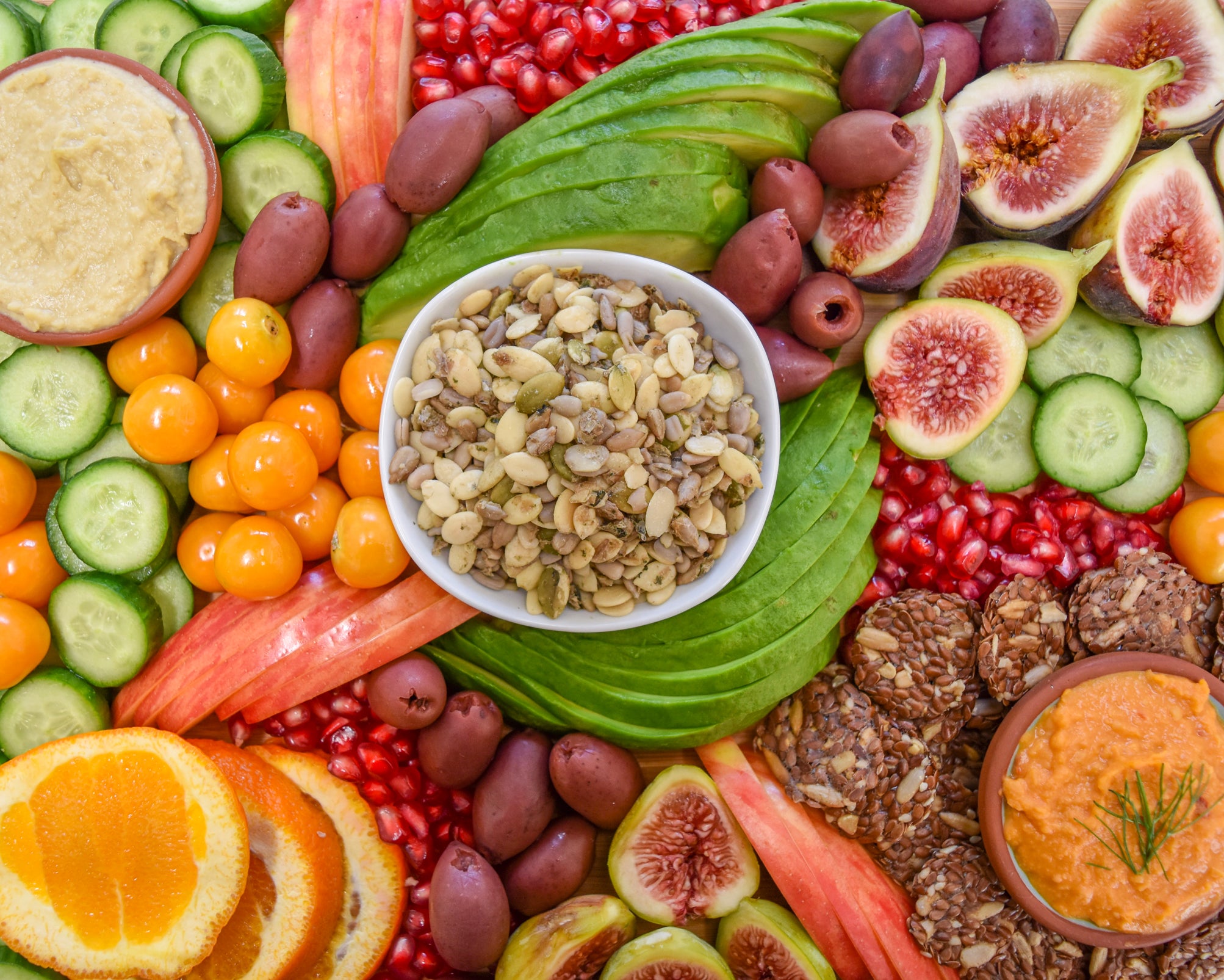 Go Raw Veggie Board with Sprouted Pumpkin Seeds