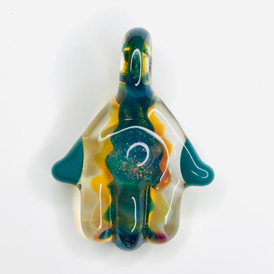 Goober Gabe Glass Hamsa Pendant