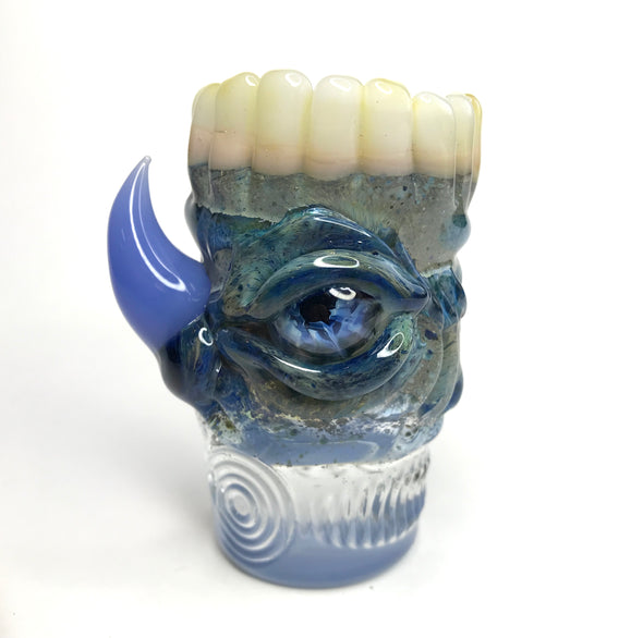 Eli Mazet Sculpted Eye Shot Glass